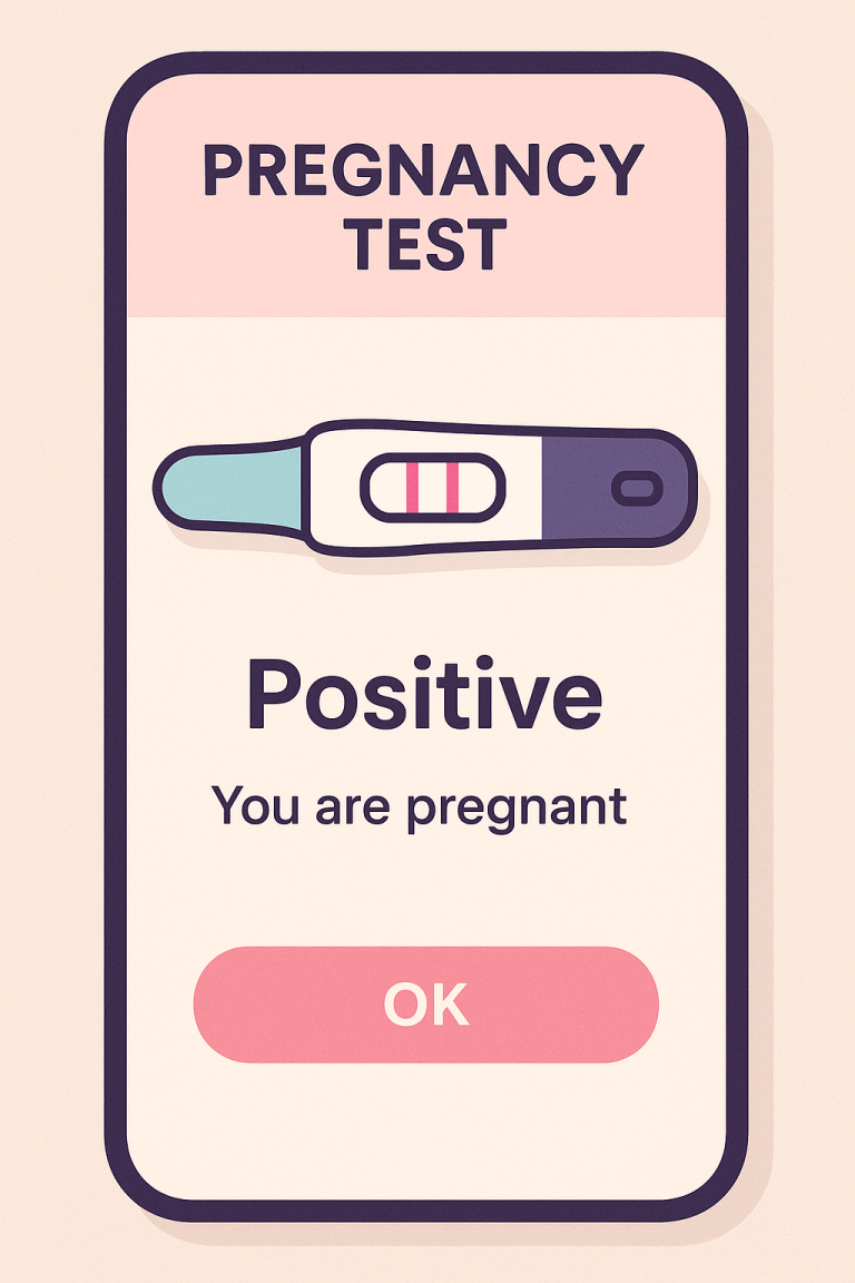 Safe and confidential pregnancy test